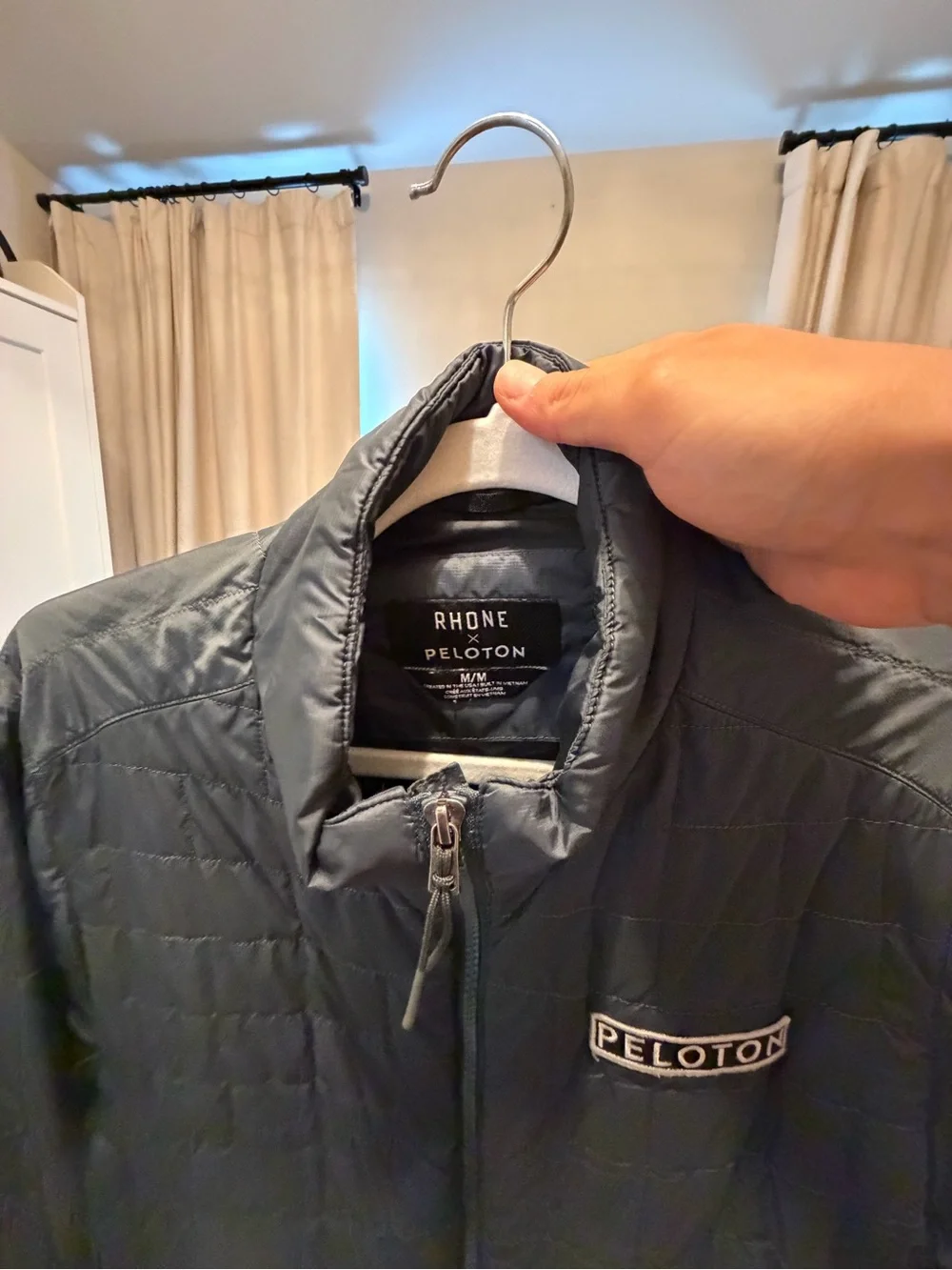 Rhone x Peloton Men’s Medium Quilted Performance Jacket Black
